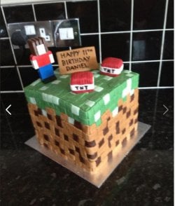 Jhinx Minecraft cake.JPG