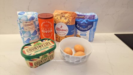 Chocolate Wholemeal Half and Half Cake Ingredients by Help Me Bake (Medium).jpg