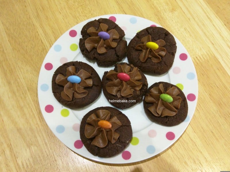 Chocolate Shortbread Thumb Biscuits Tutorial | Help Me Bake