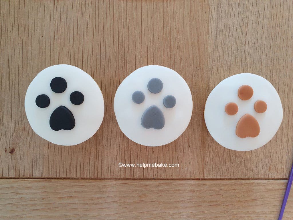 Paw print fondant store