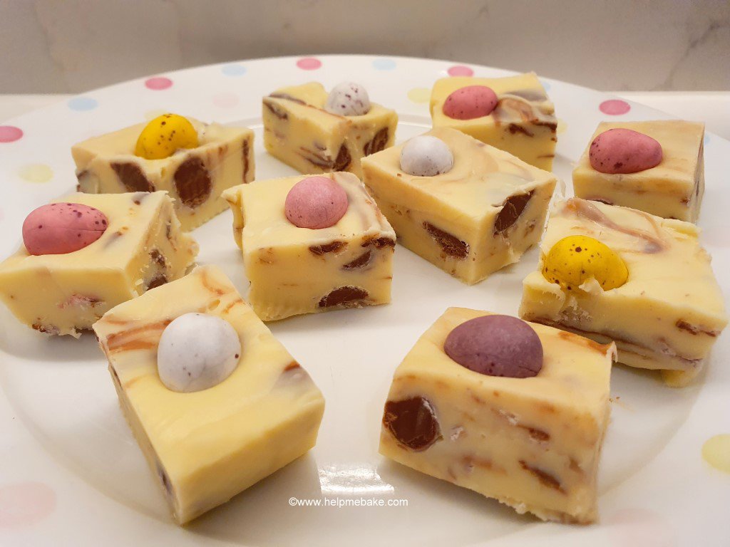 Mini Egg Fudge Tutorial Help Me Bake