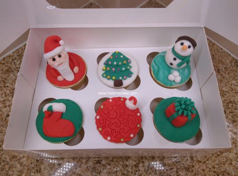 Christmas Themed Cupcakes